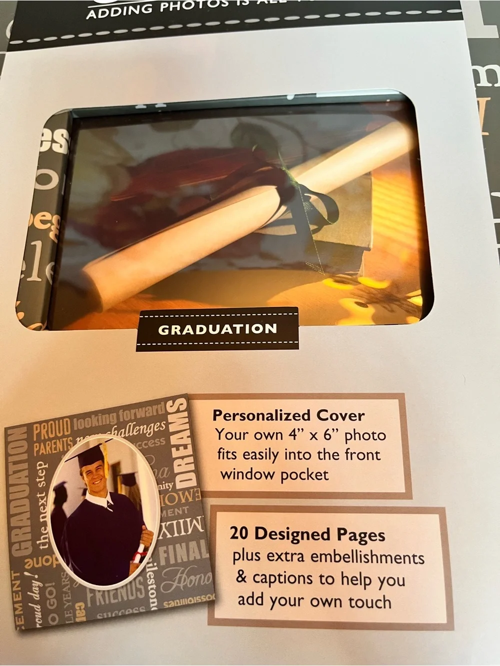 C.R. Gibson Tapestry Complete Graduation Scrapbook for Capturing Memories (New)
